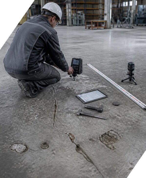 Обследование промышленных полов в Элисте от 15534 р. | ЭкспертизаРоссия